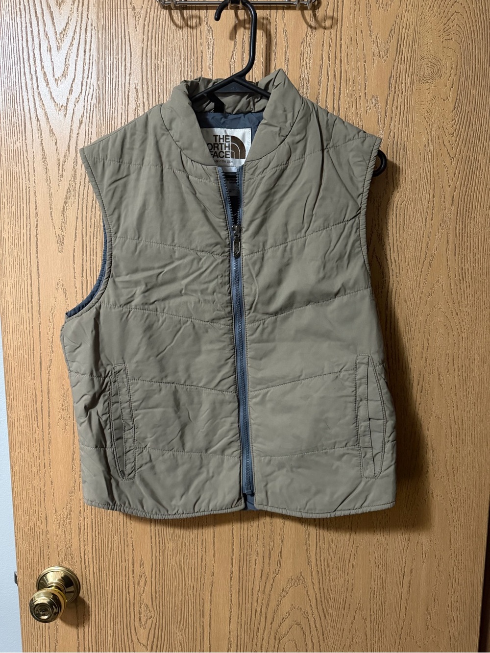 The North Face Quilted Vest in Taupe